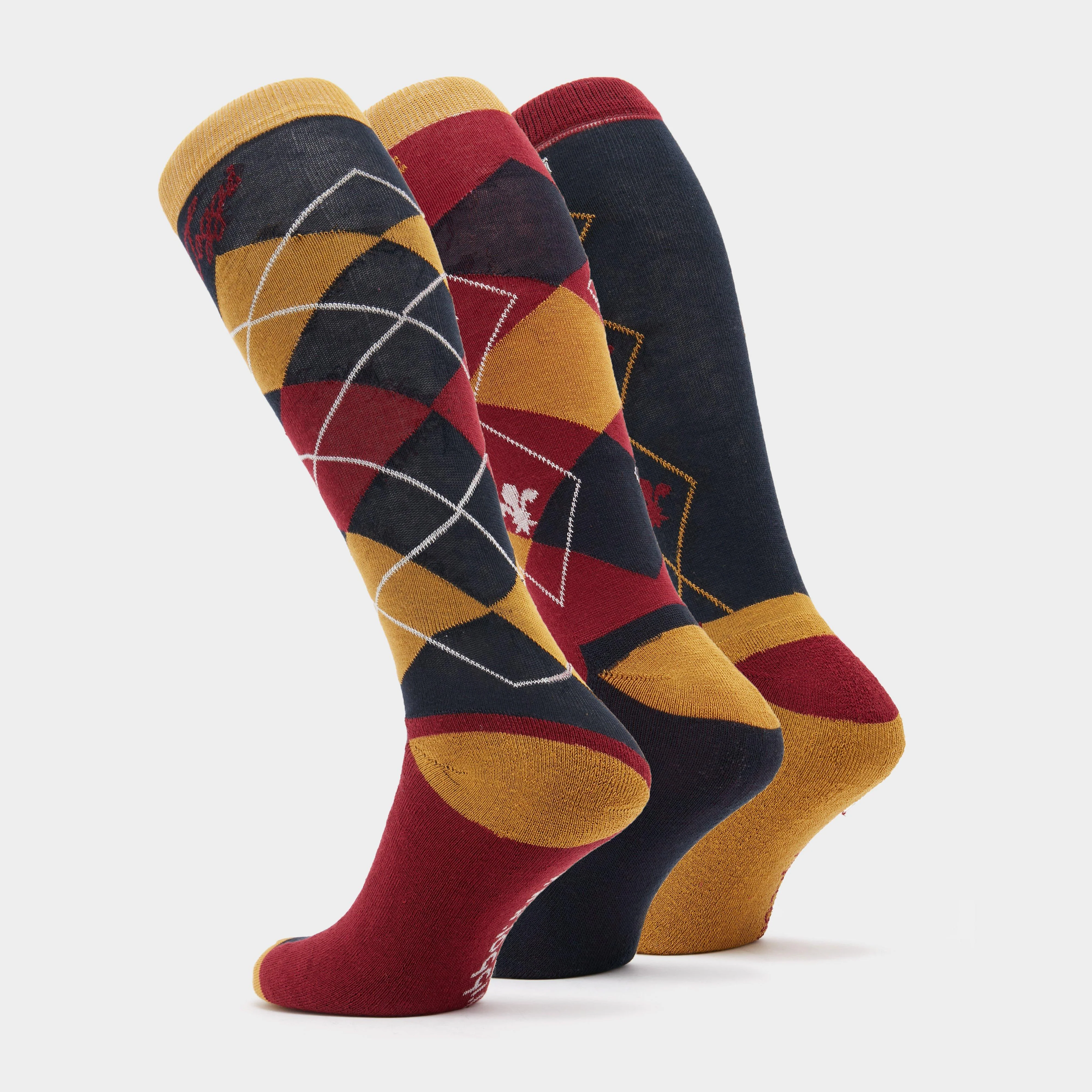 Ladies 3 Pack Chestermere Socks Navy - Image 2