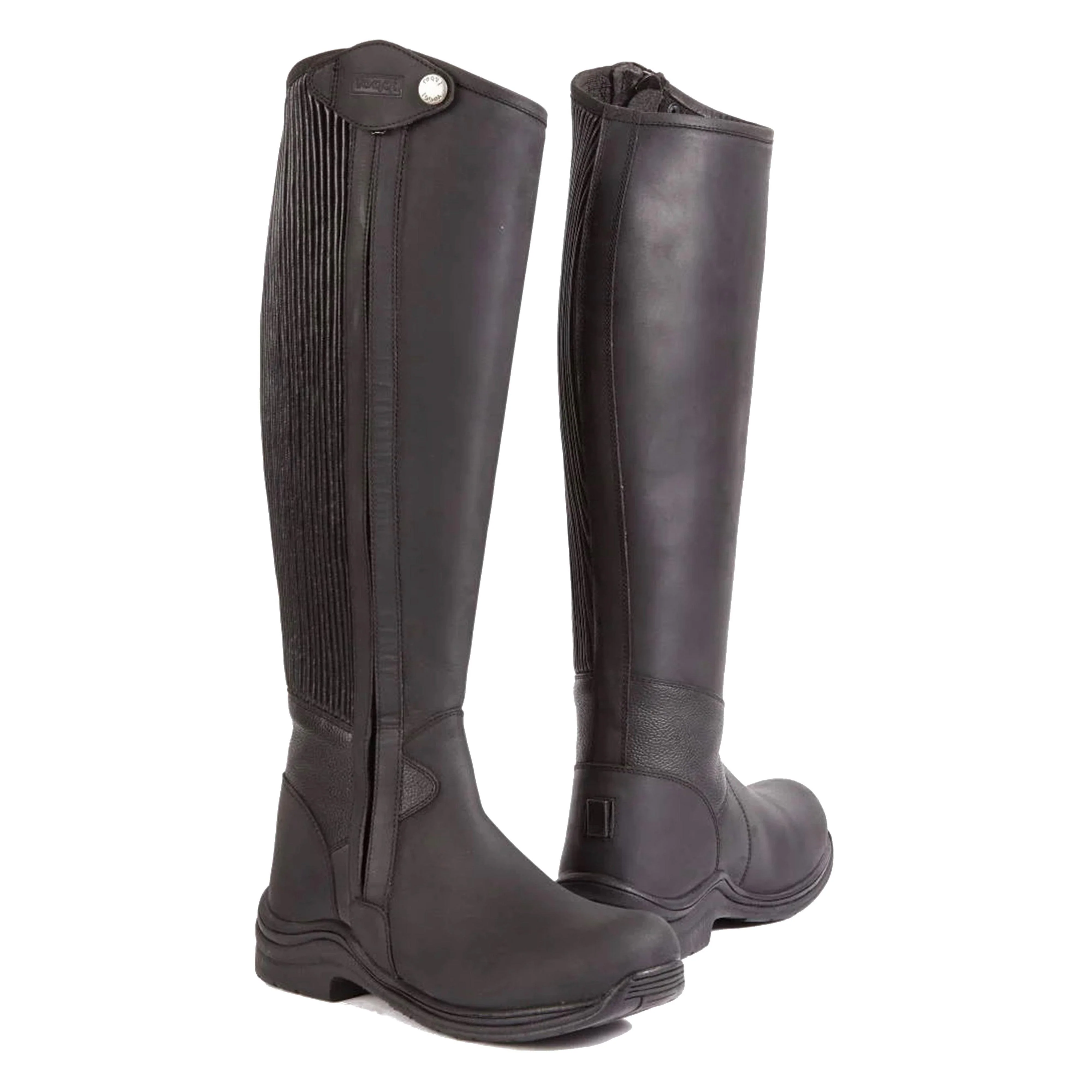 Womens Quest Riding Boots Black - Image 2