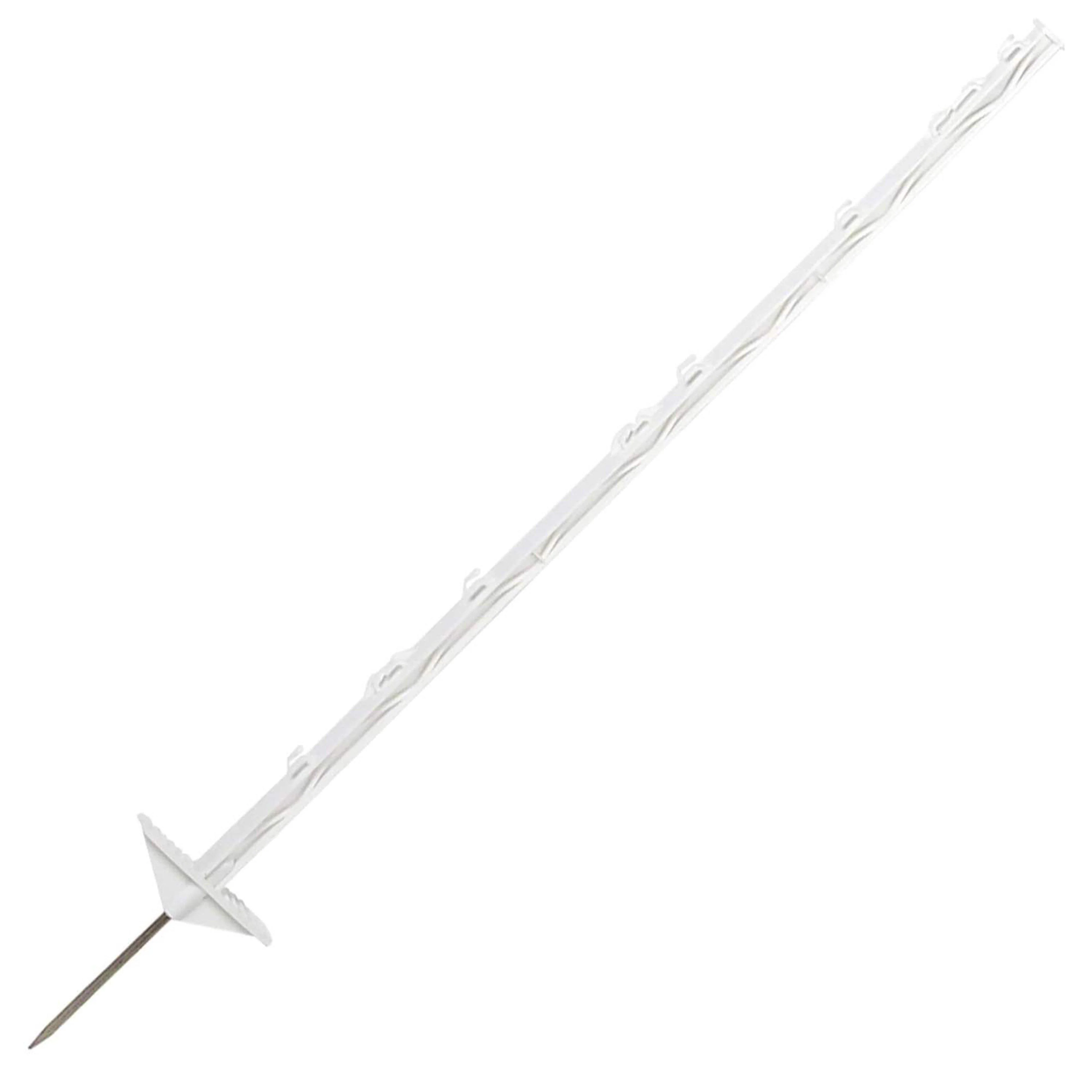 Plastic Post Steel Point Double Step-In White - Image 2