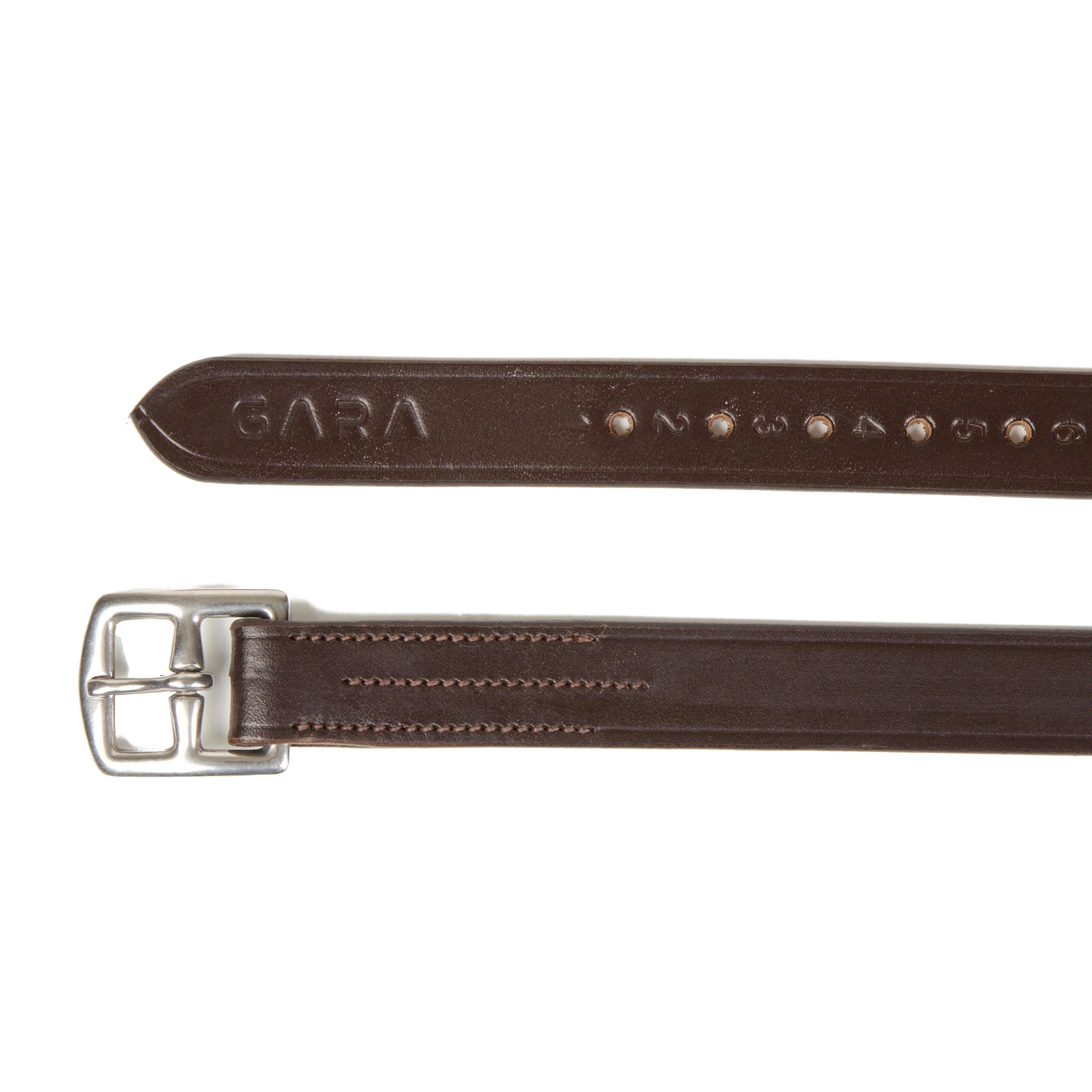 GARA Stirrup Leathers Brown 48" - Image 4