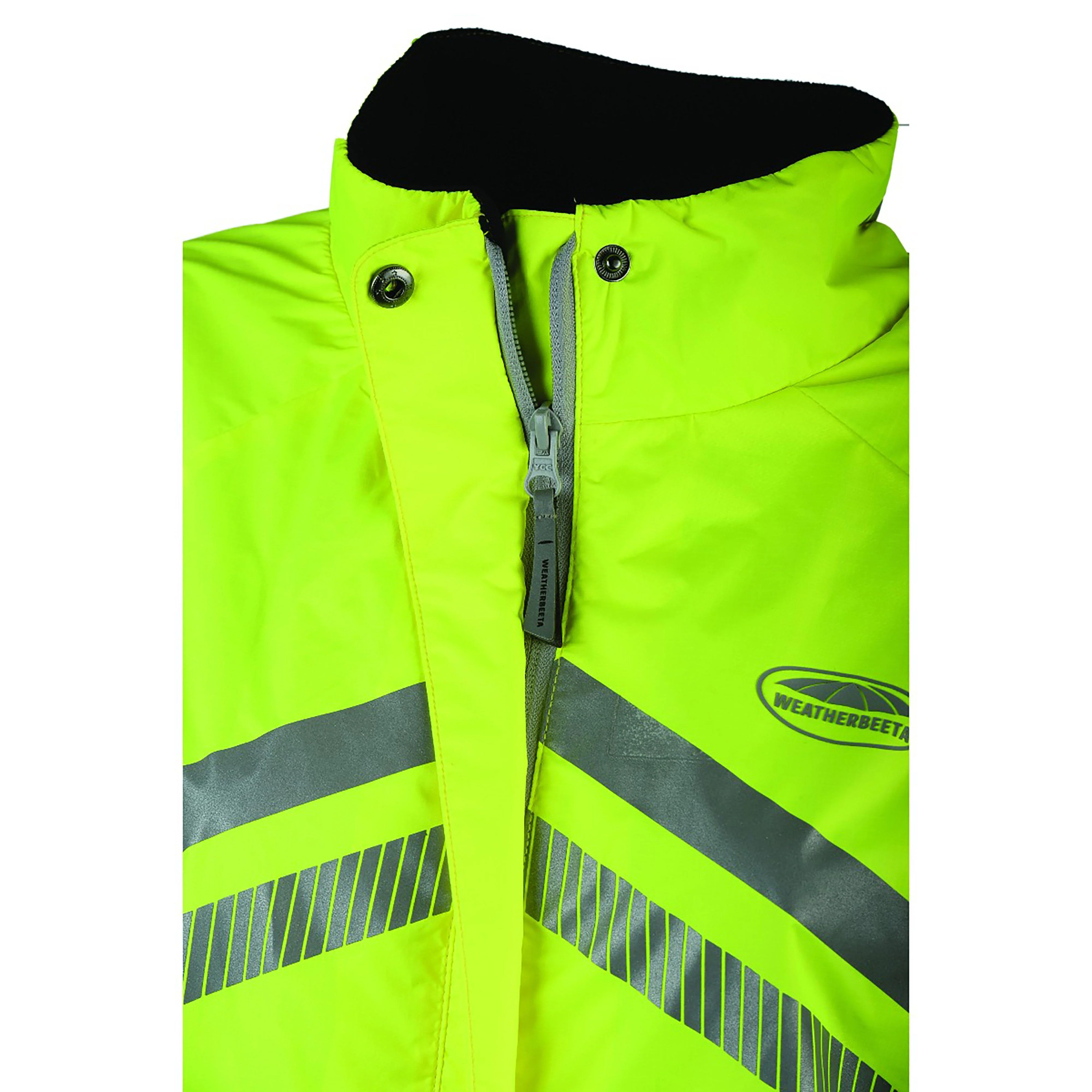 Adults Reflective Lightweight Waterproof Jacket Yellow - Image 3