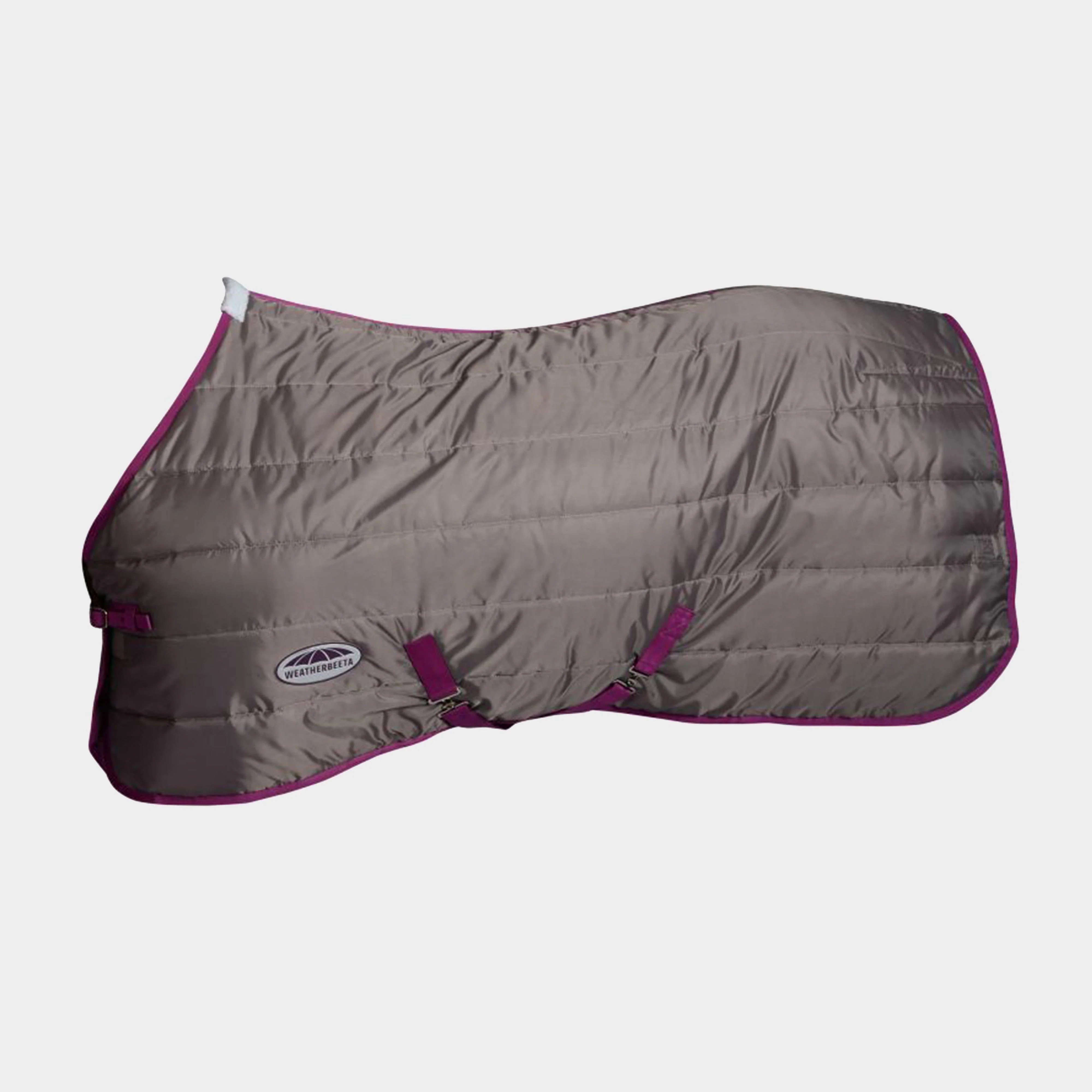 ComFiTec 210D Channel Quilt 110g Light-Medium Weight Standard Neck Stable Rug Dark Grey/Orchid - Image 2