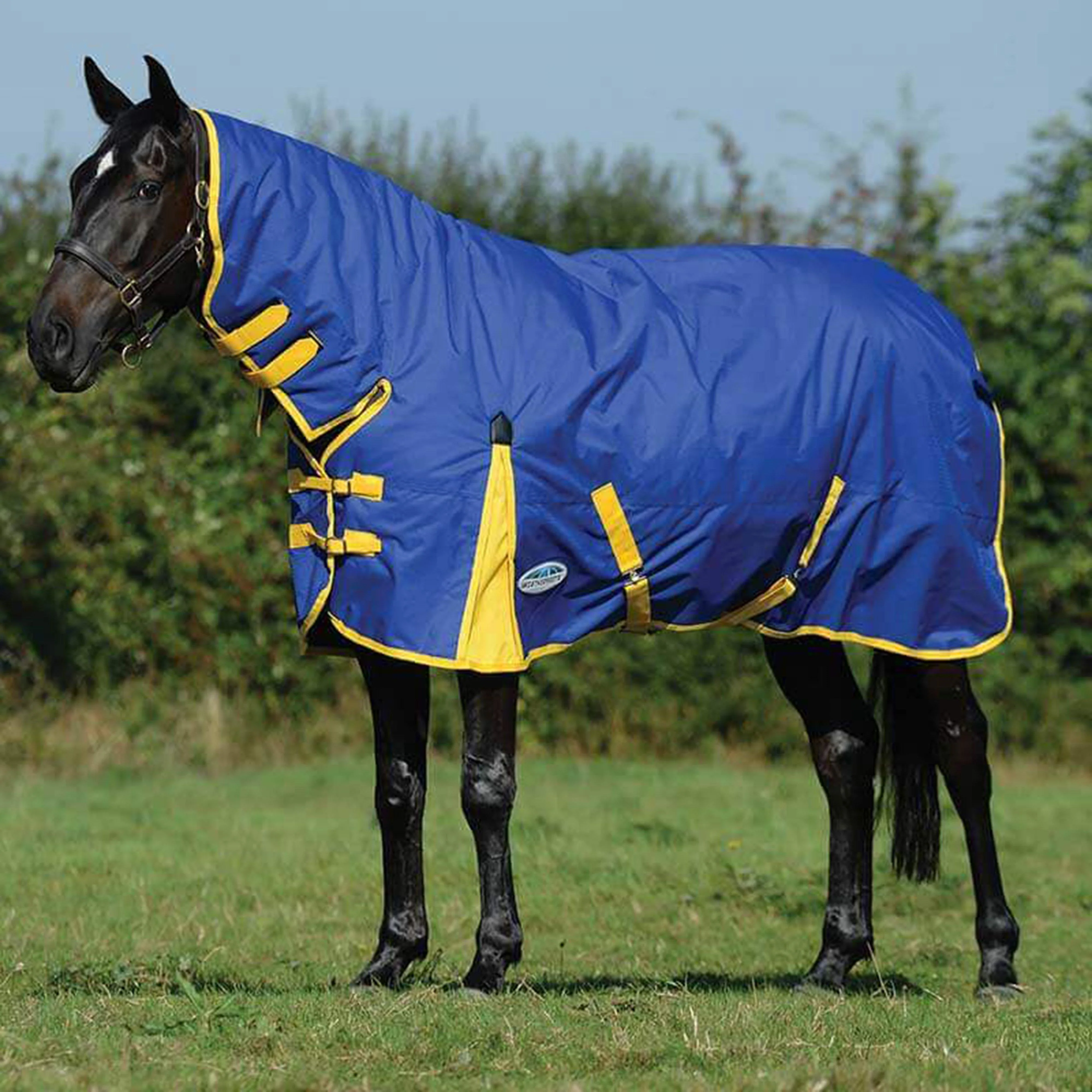 ComFiTec Classic 0g Lite Combo Neck Turnout Rug Blue/Lemon