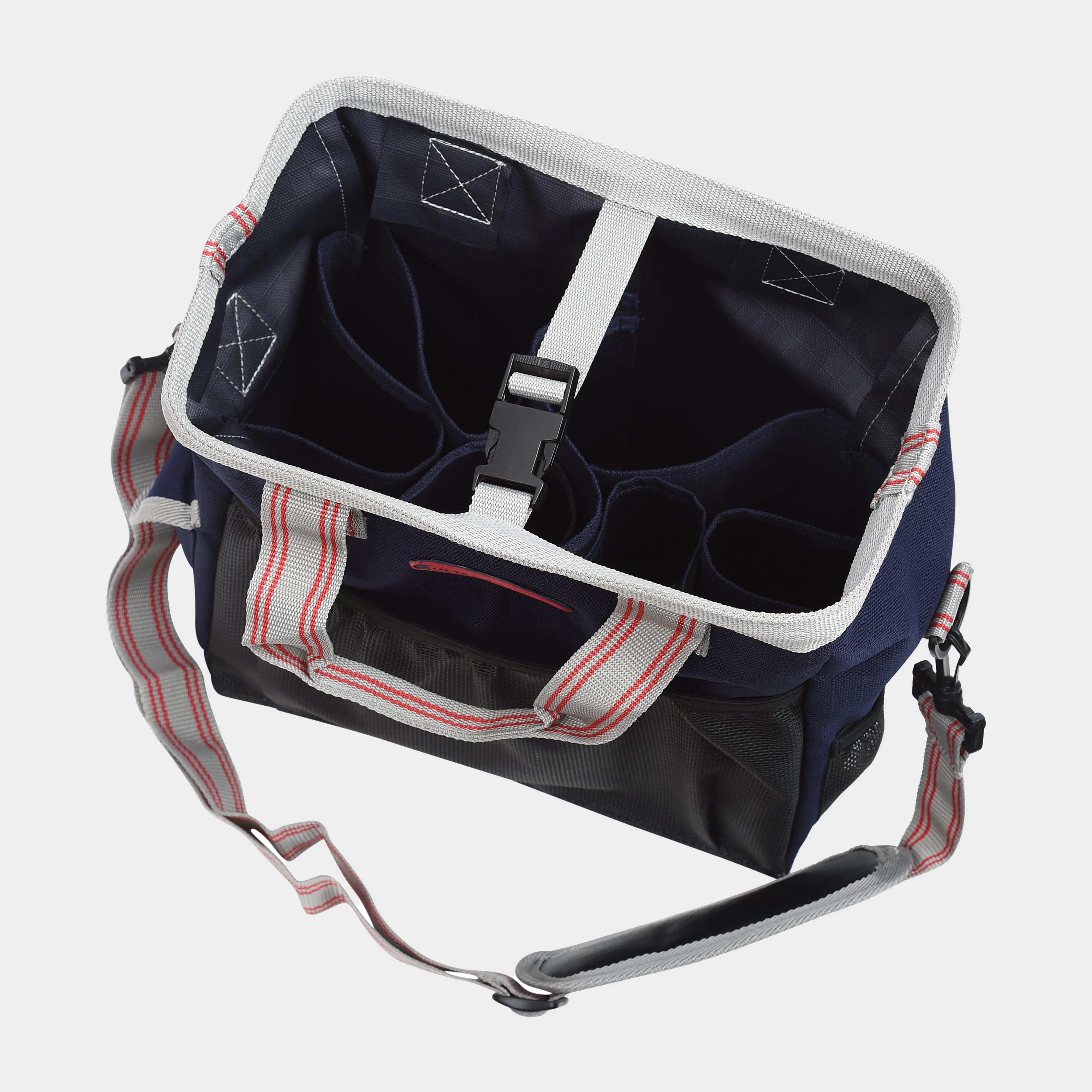 Grooming Tote Bag Navy/Silver/Red - Image 2