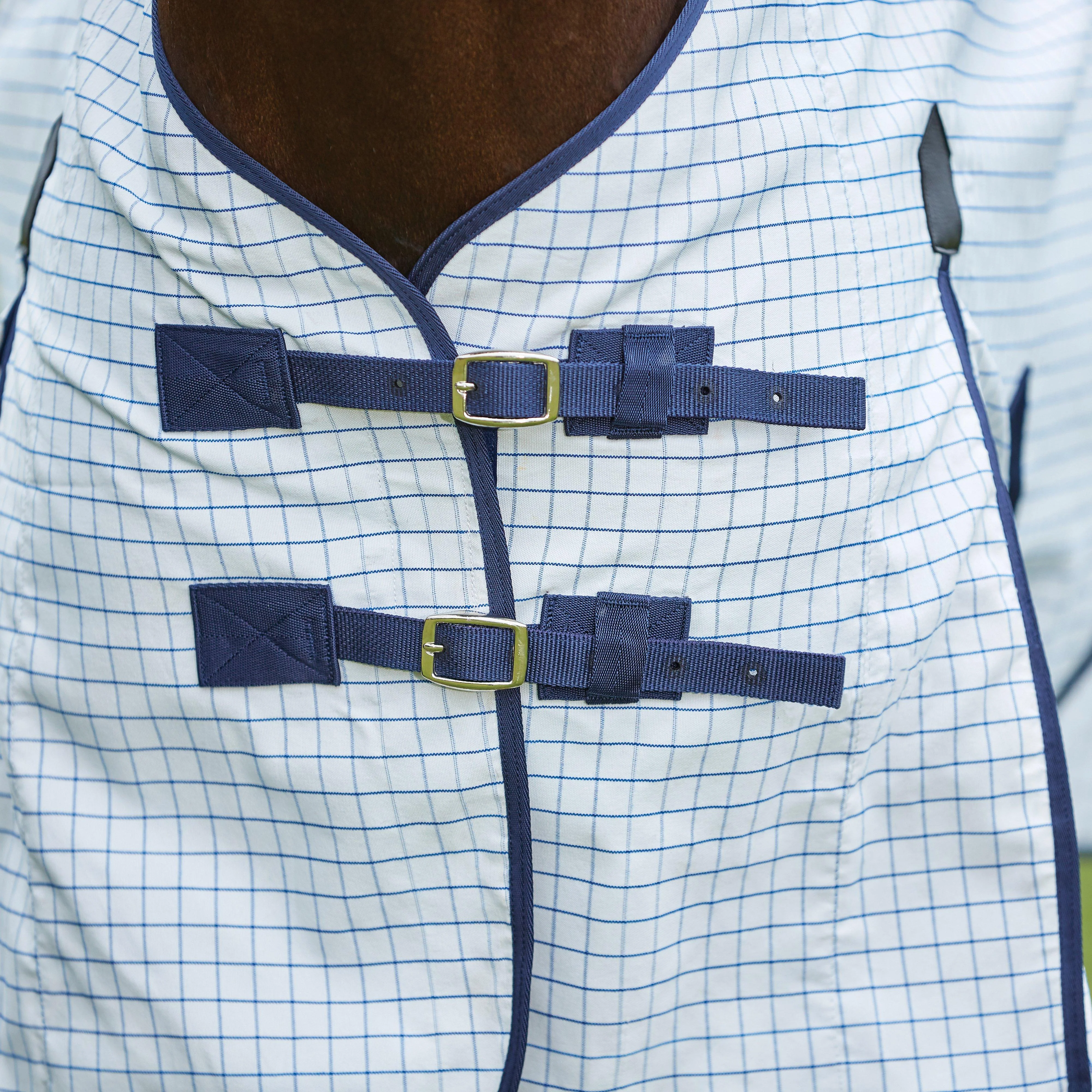 Kool Coat Classic III Combo Neck Sheet White/Navy - Image 2