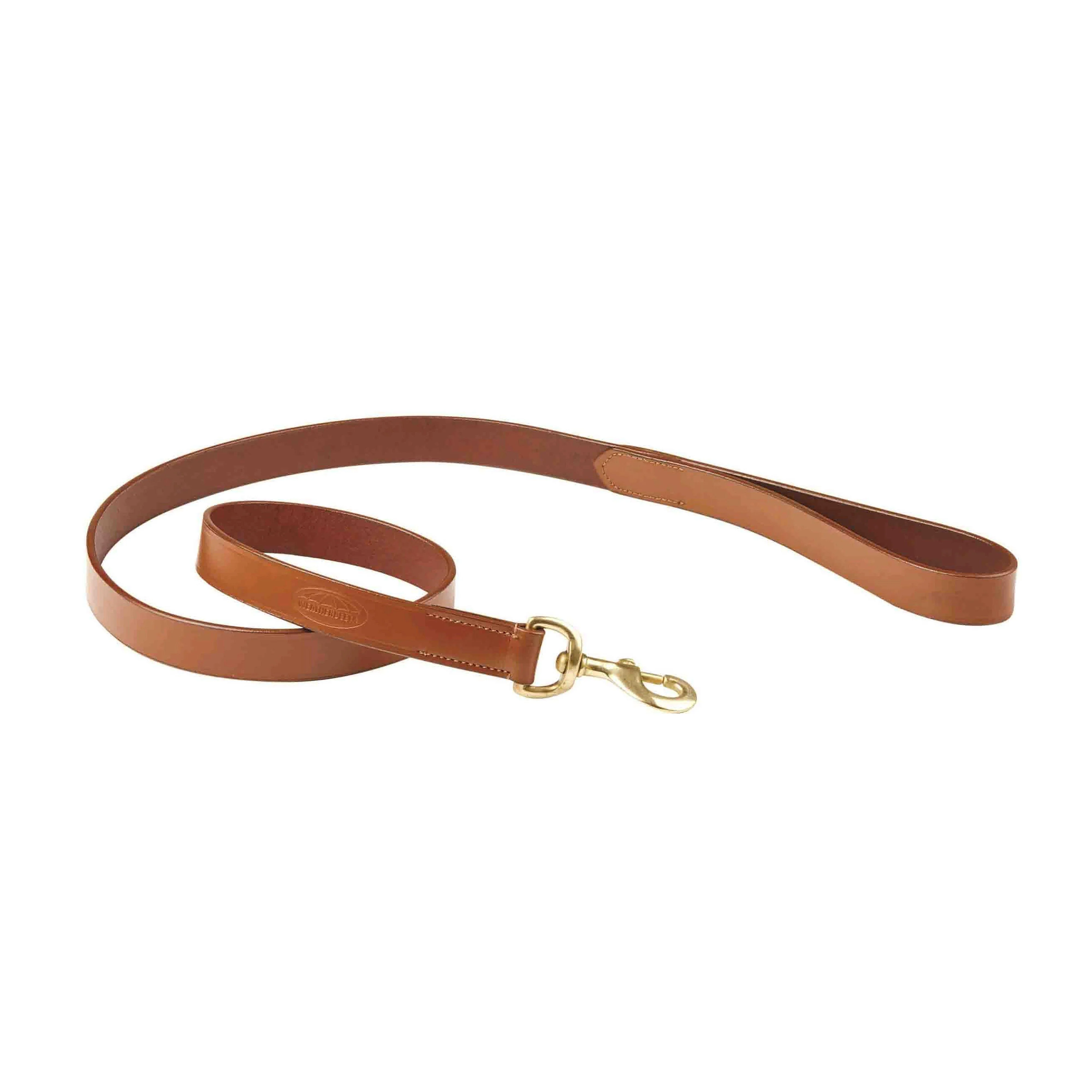 Leather Dog Lead Tan - Image 3
