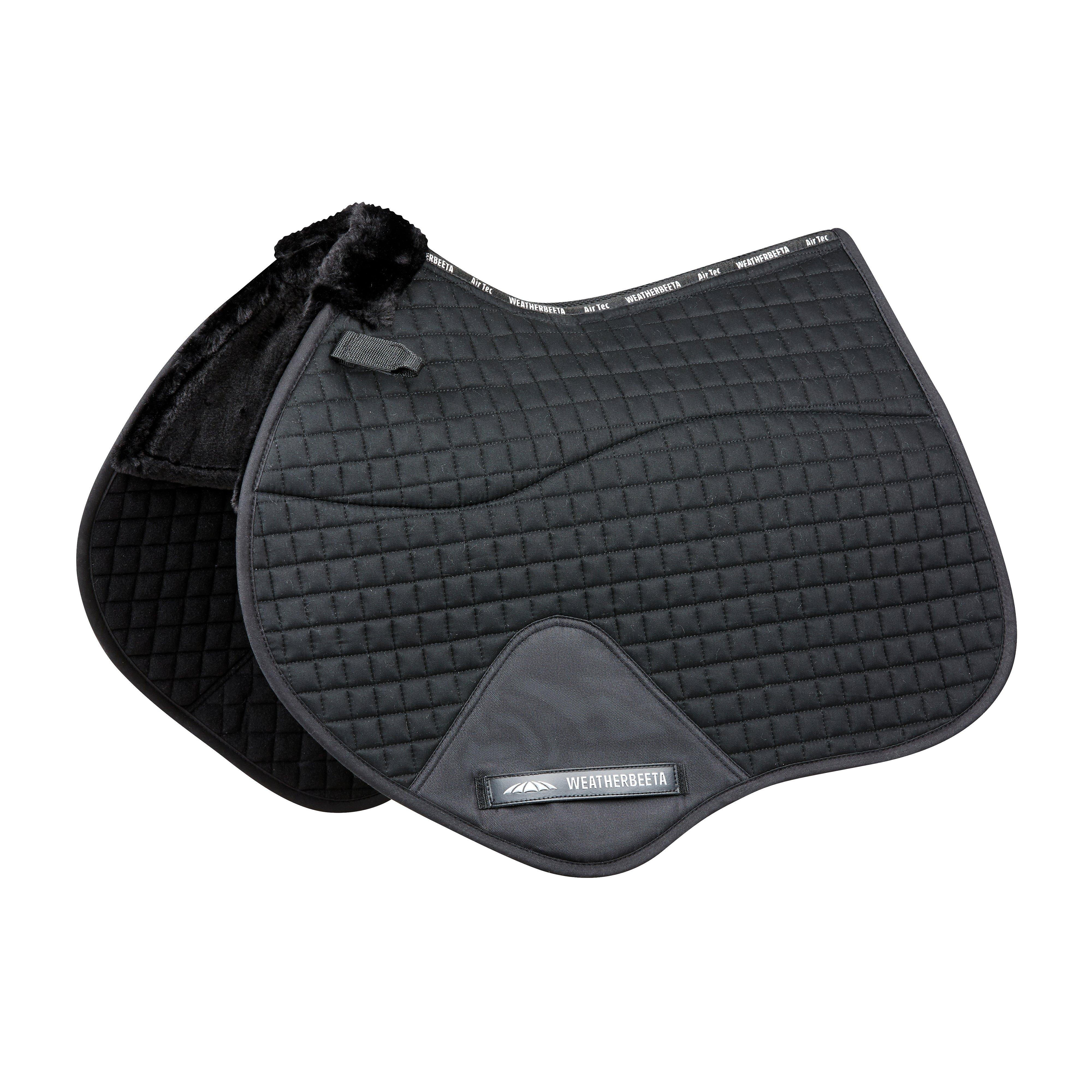 Prime Comfy Fleece Jump Saddle Pad Black - Image 2