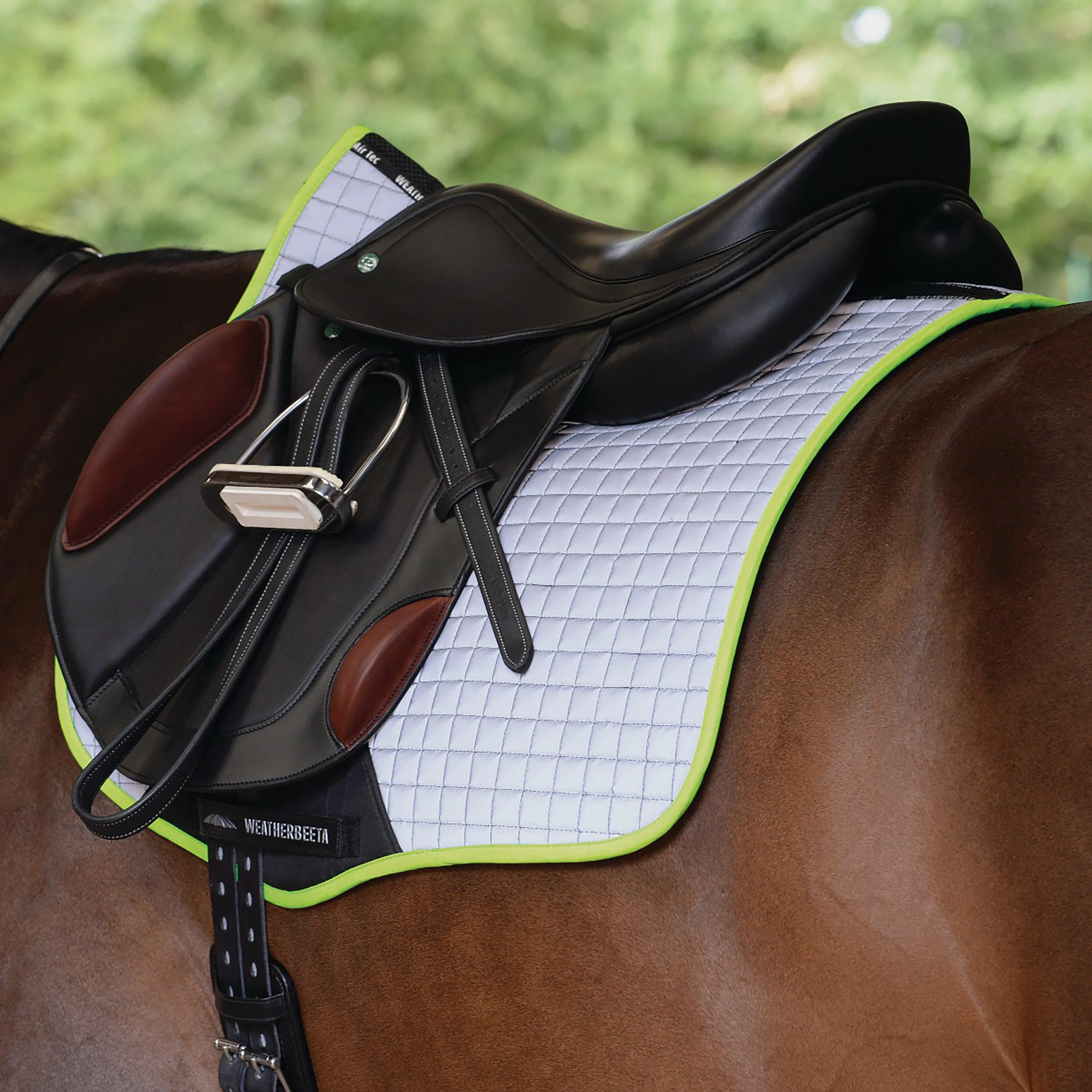 Reflective Prime GP Saddle Pad Silver/Yellow - Image 2
