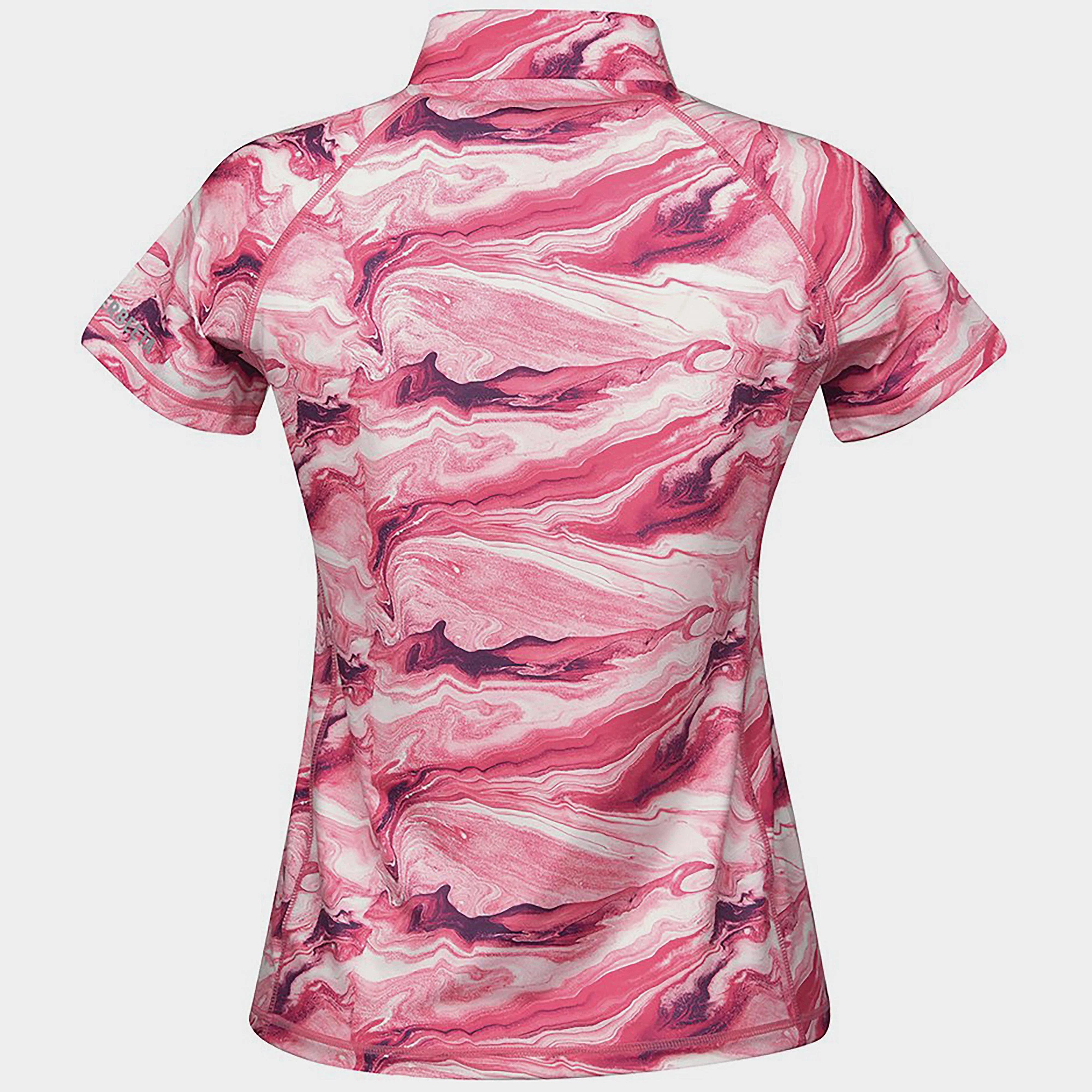 Short Sleeve Ruby Marble Top Pink Swirl Marble - Image 2