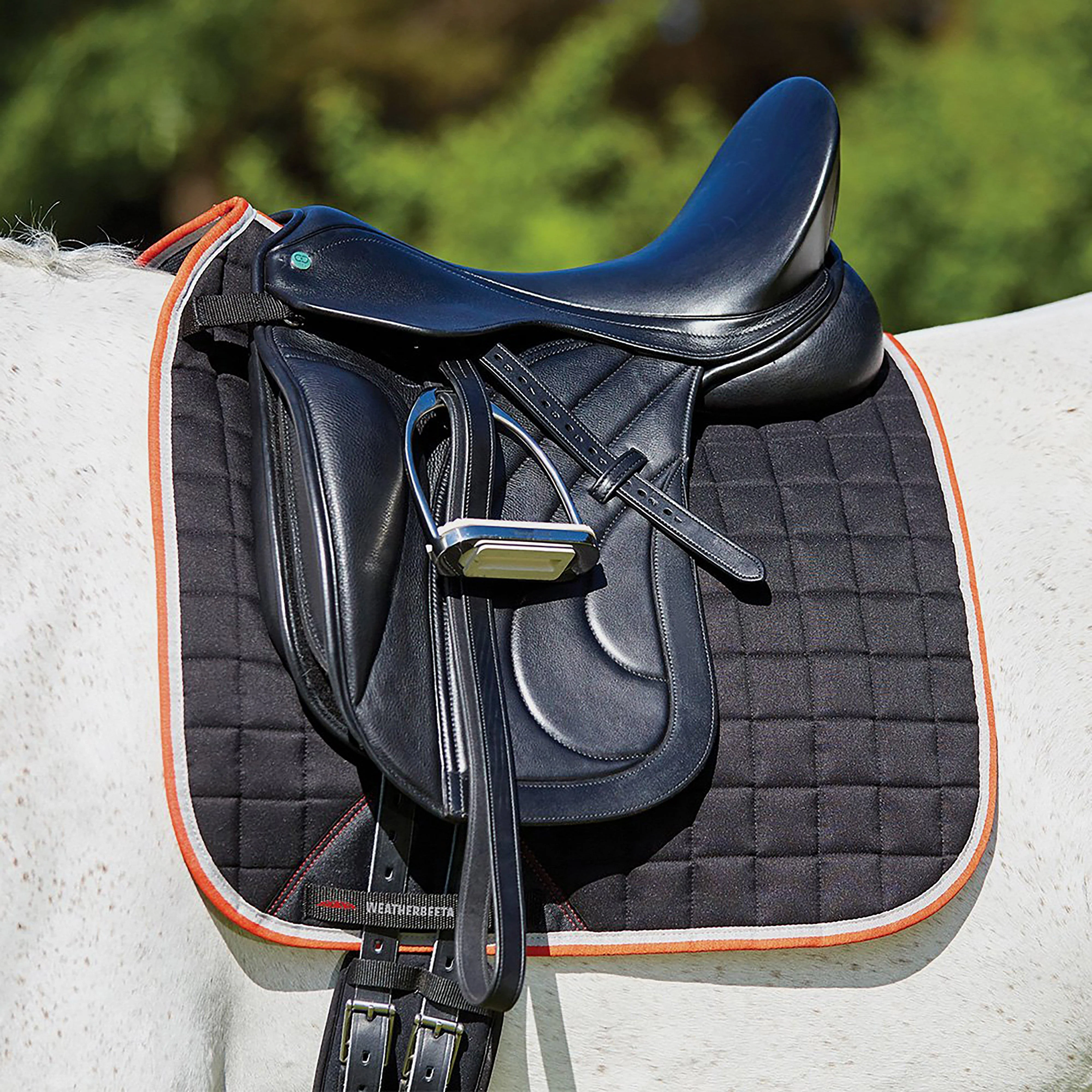 Therapy-Tec Dressage Saddle Pad Black/Silver/Red - Image 2