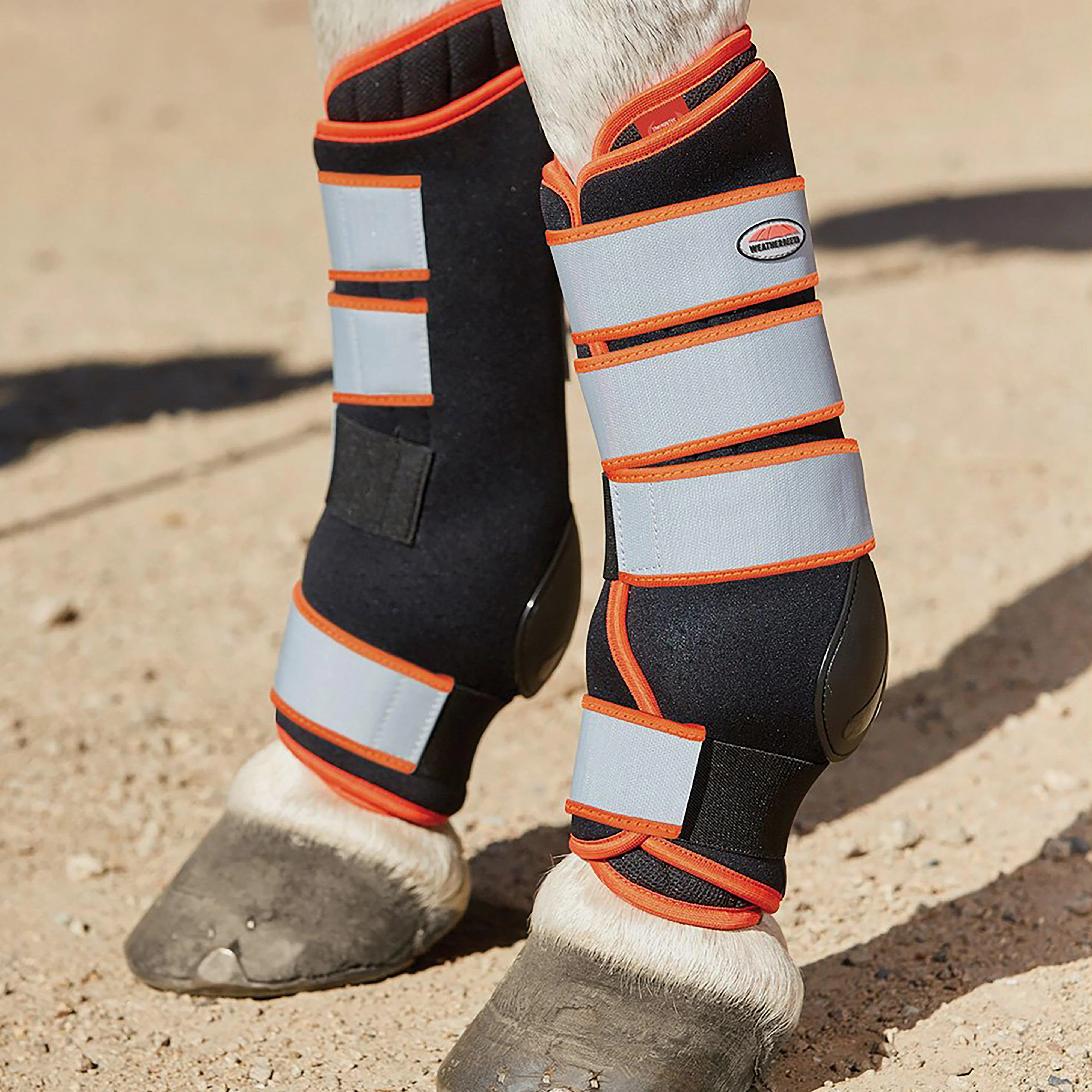 Therapy-Tec Stable Boot Wraps Black/Silver/Red