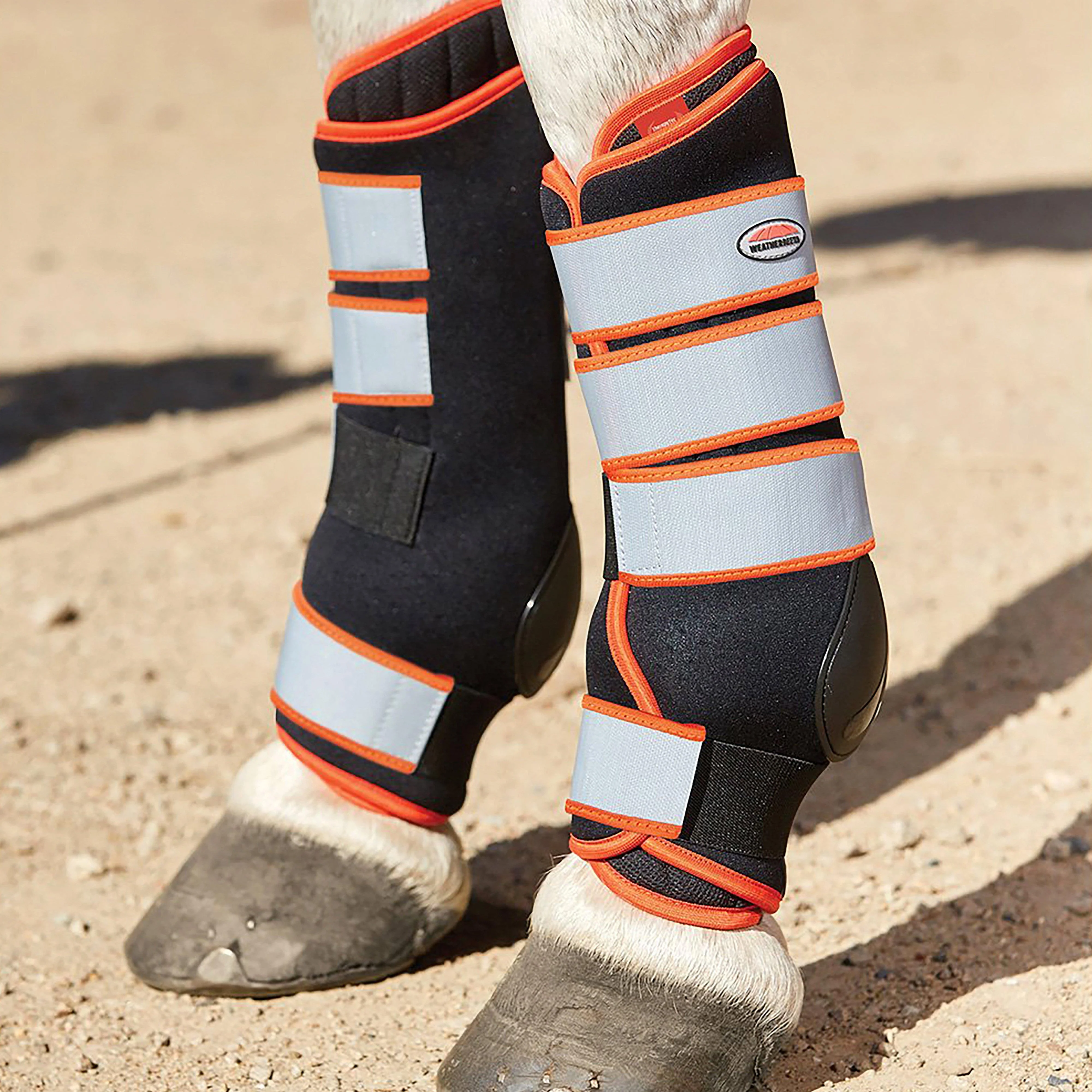 Therapy-Tec Stable Boot Wraps Black/Silver/Red - Image 2