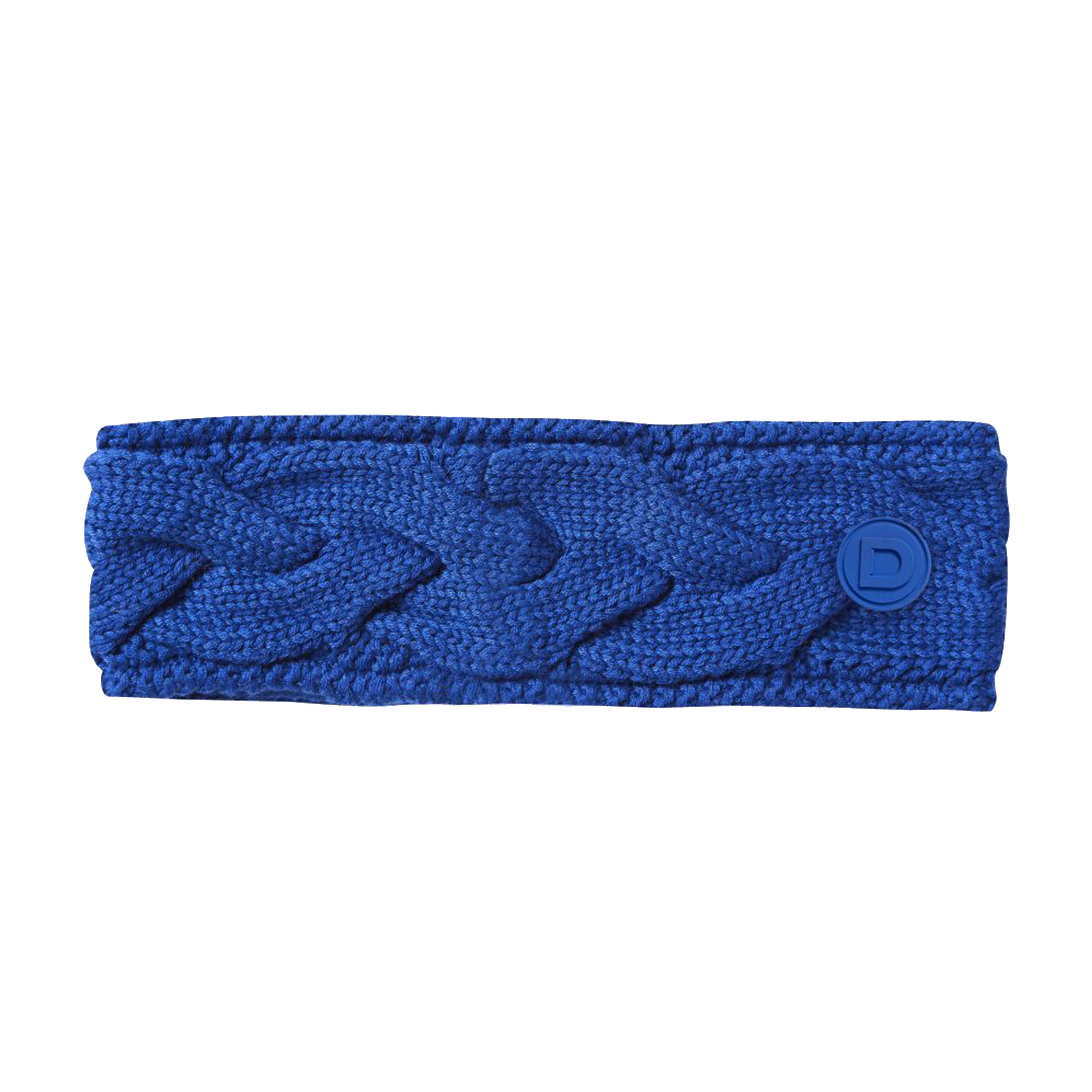 Womens Cable Knit Headband Cobalt - Image 3
