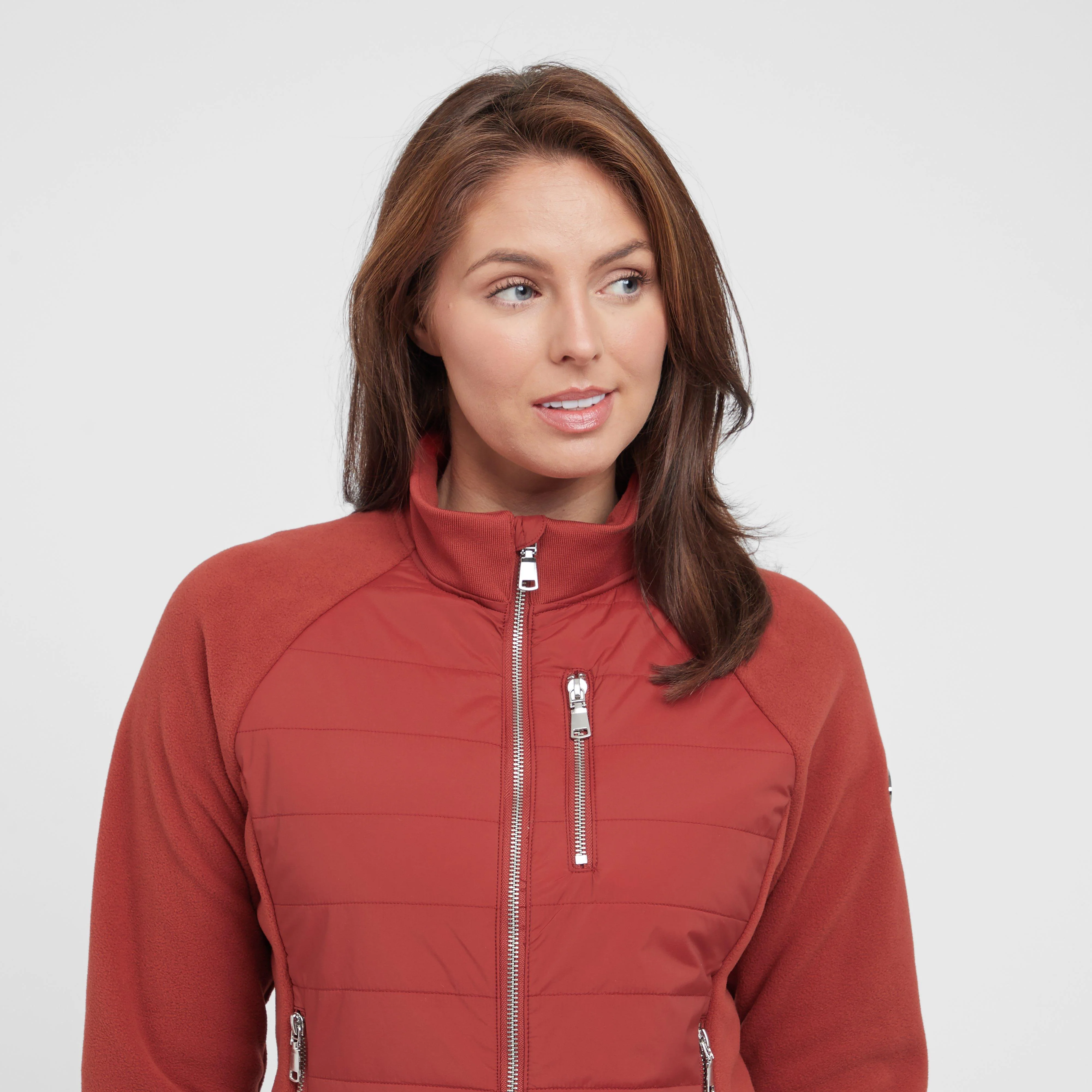 Womens Halifax Hybrid Jacket Red Ochre - Image 4