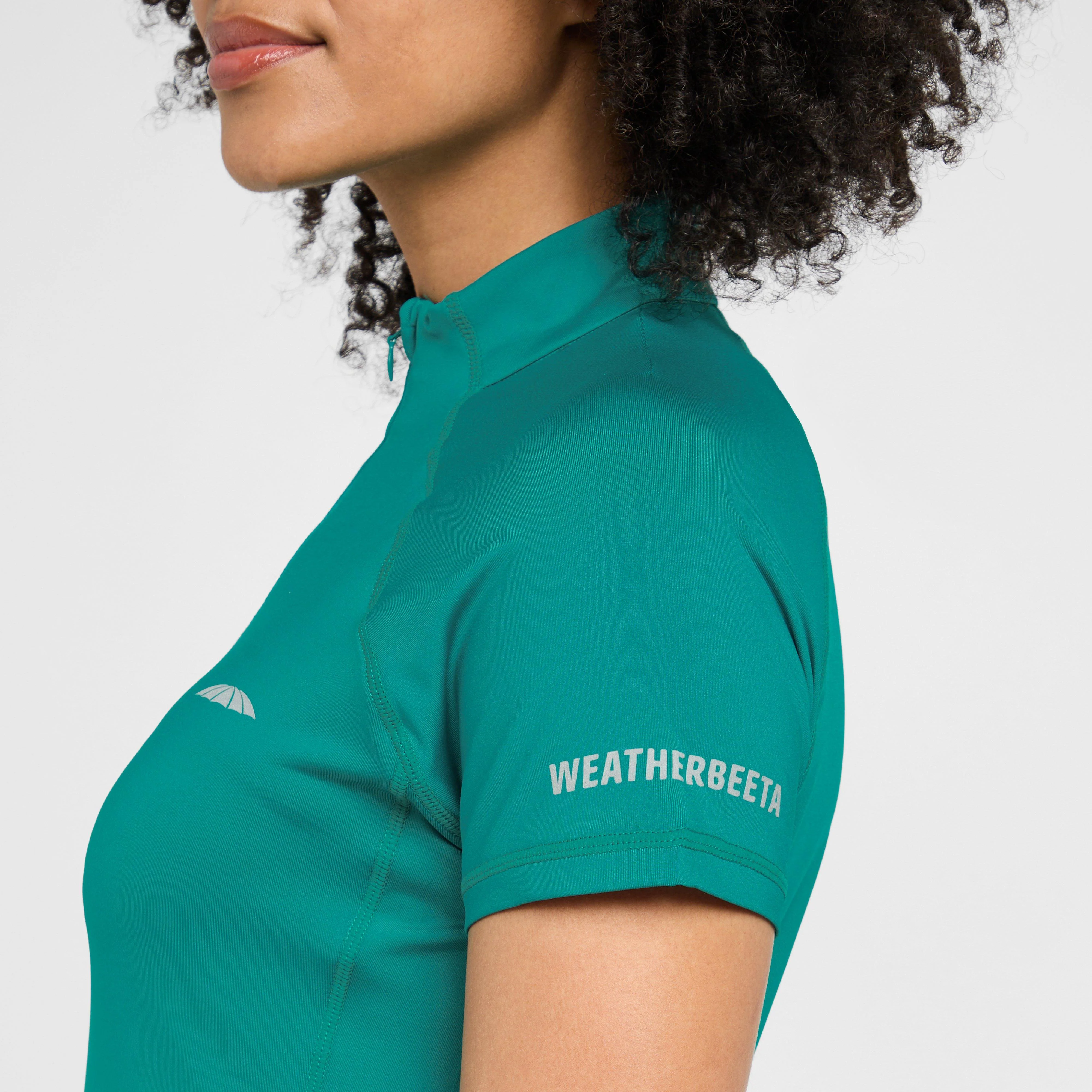 Womens Prime Short Sleeved Top Turquoise - Image 5