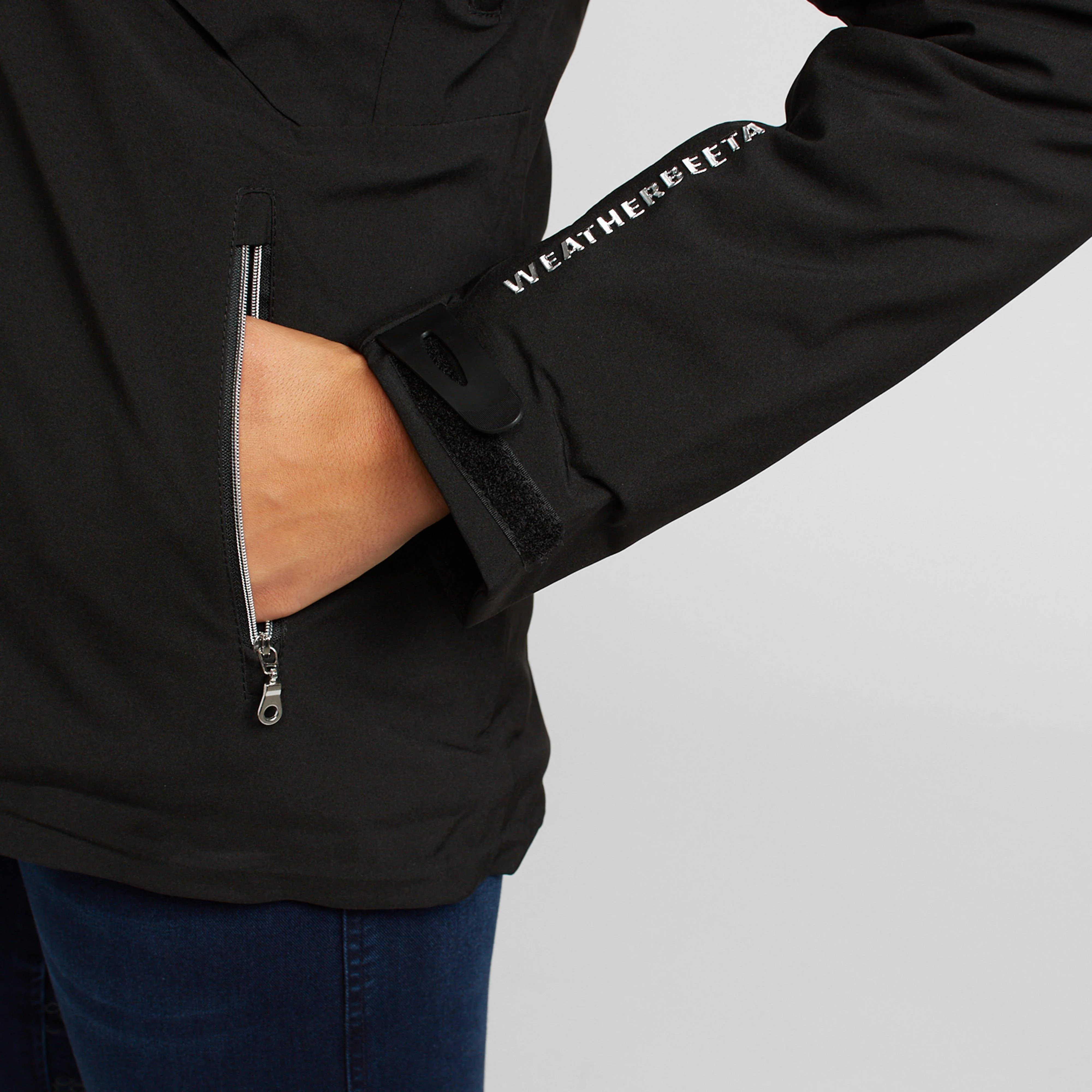 Womens Tania Waterproof Jacket Black - Image 9