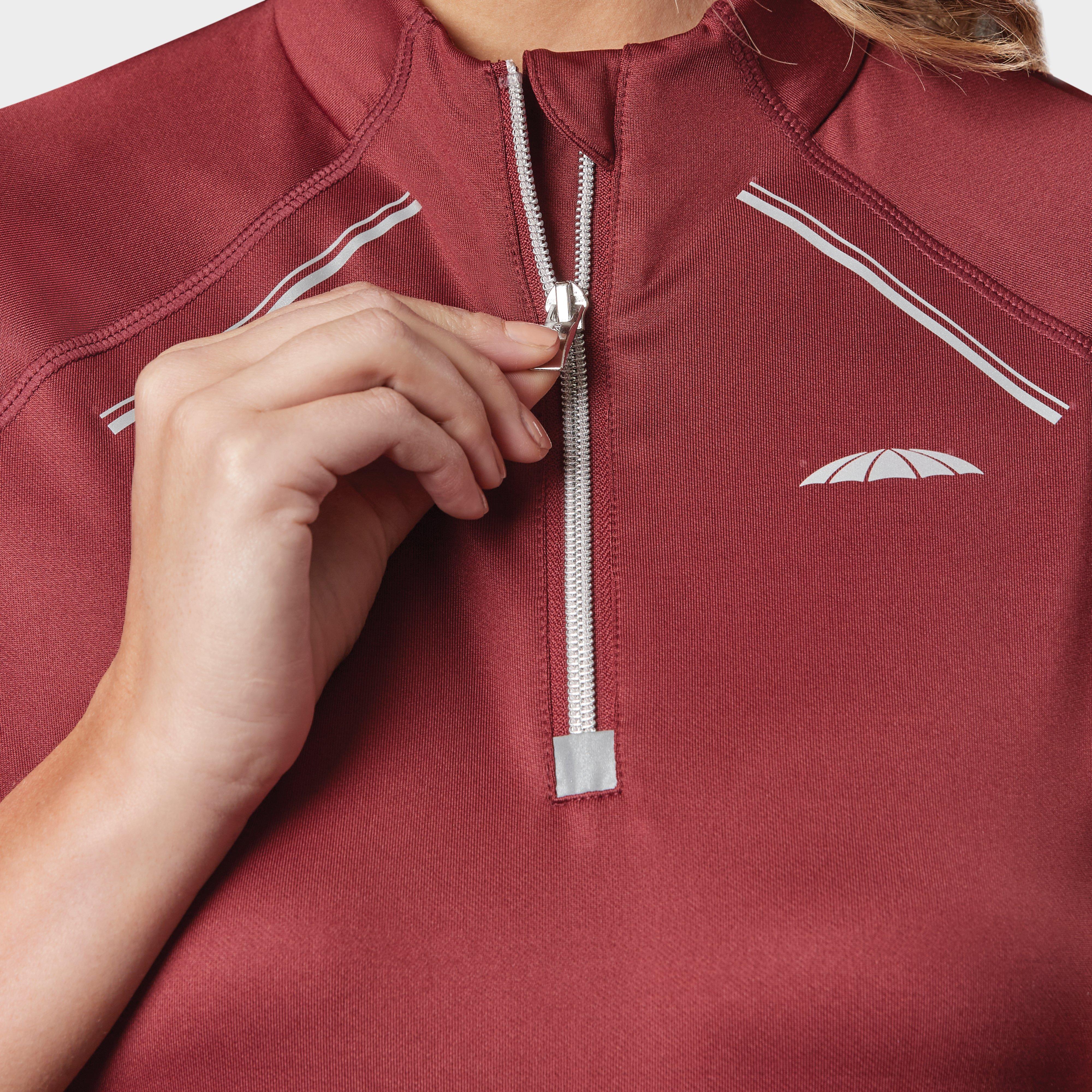 Womens Victoria Premium Short Sleeve Top Maroon - Image 3