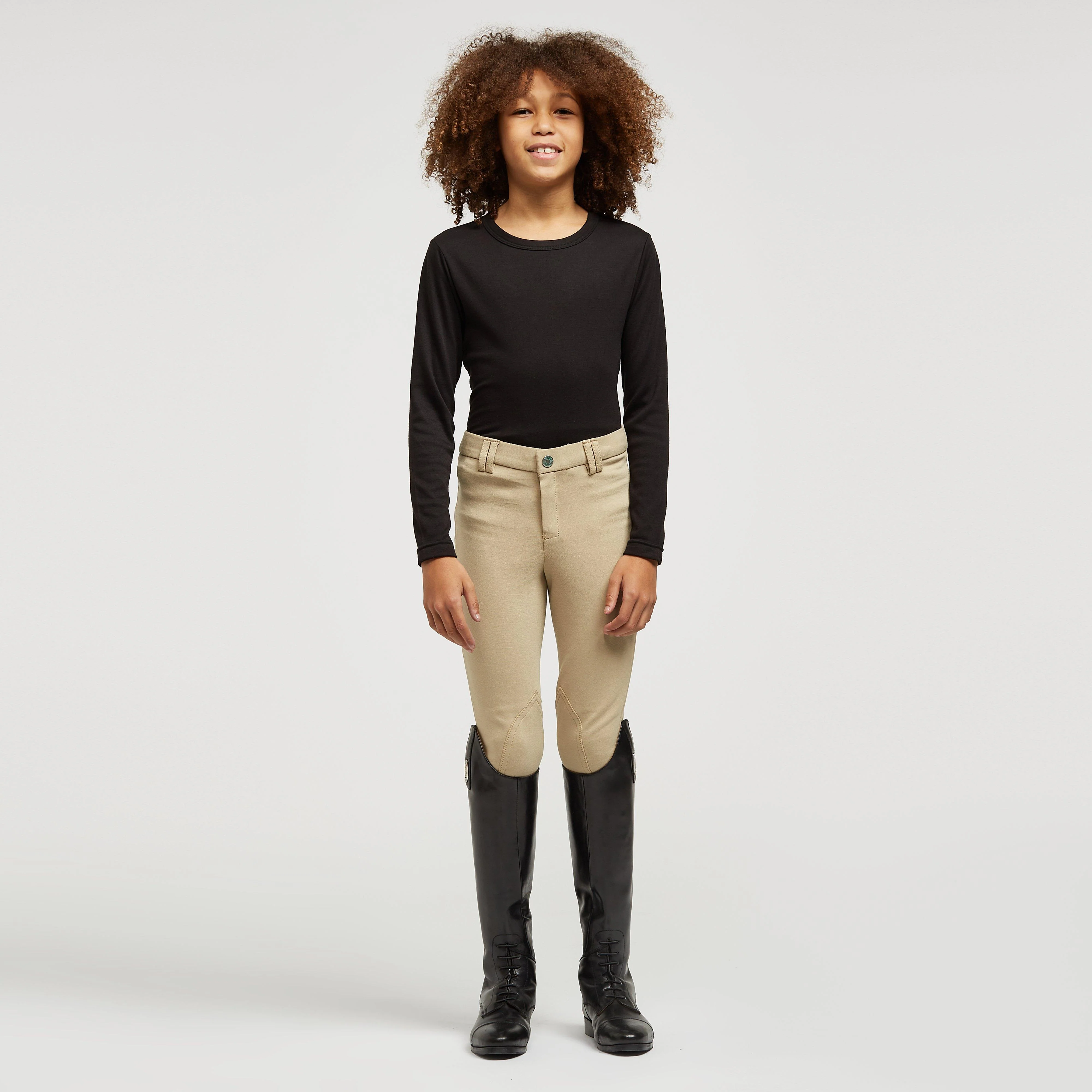 Boys Jodhpurs Beige - Image 3