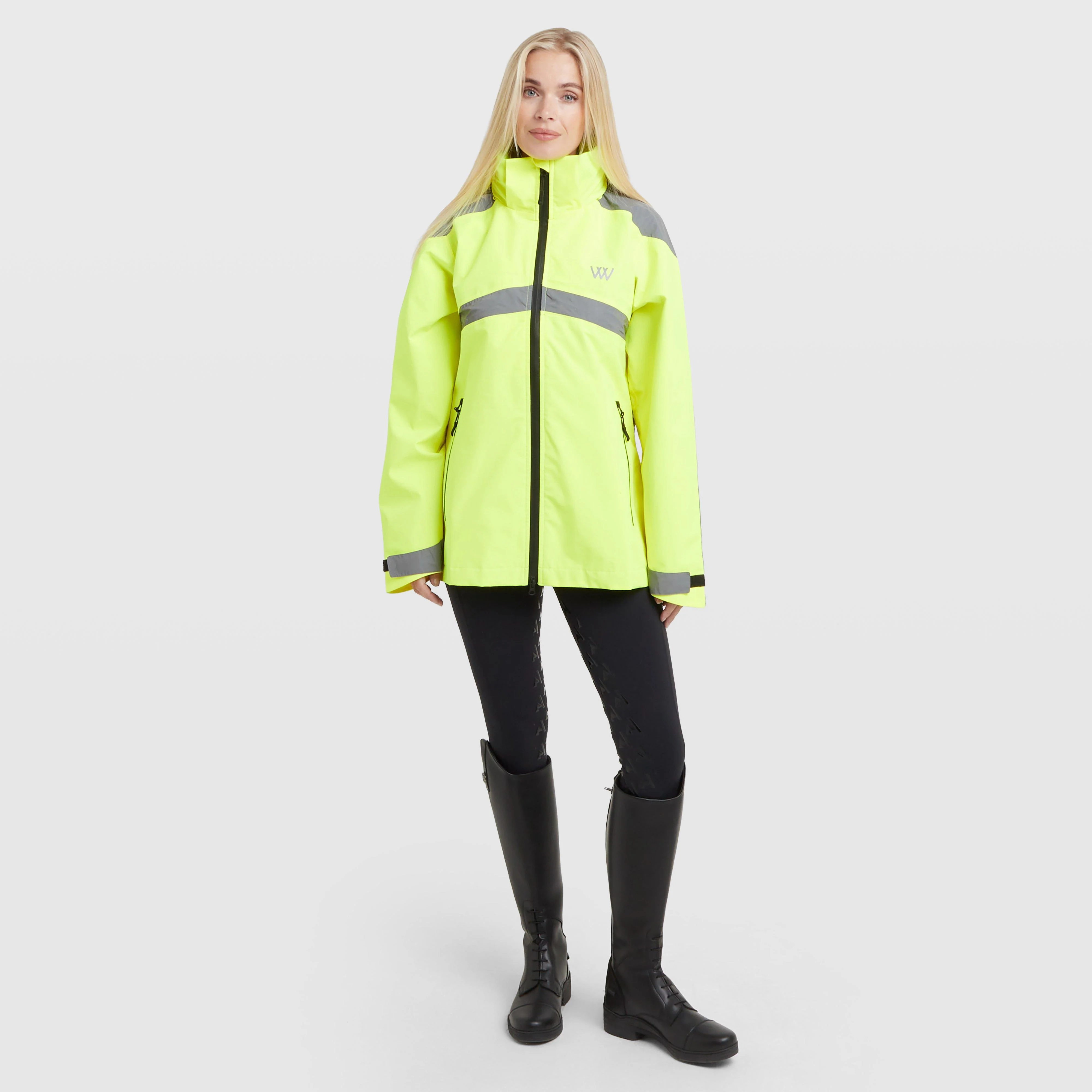 Women’s Woof Wear All Season Riding Jacket Hi Viz - Image 3